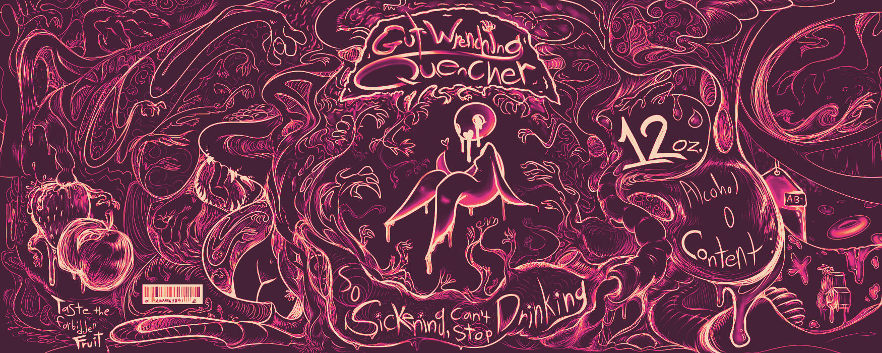 Imaginary alcohol label project