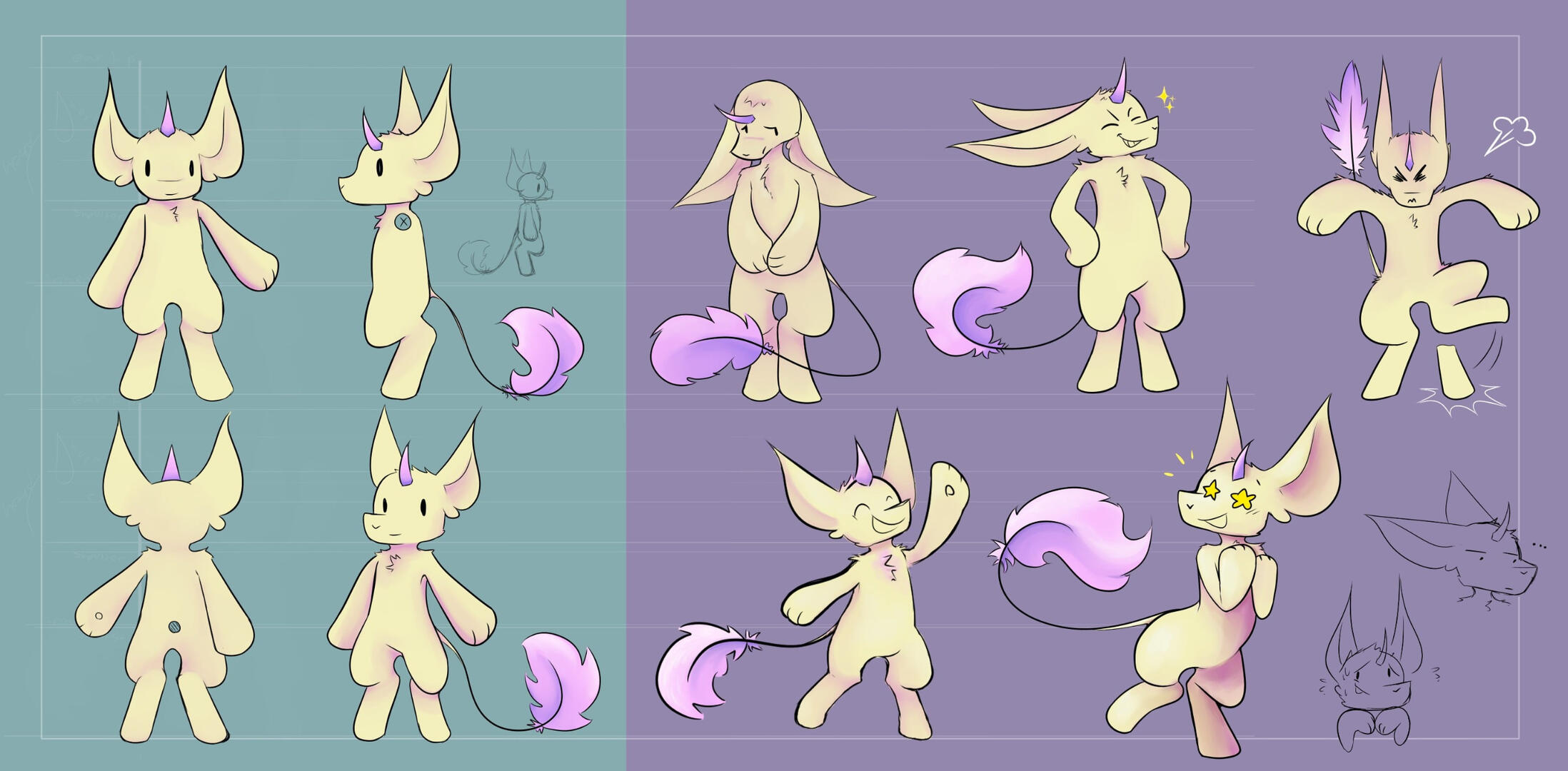 Character Design sheet for Children's book character